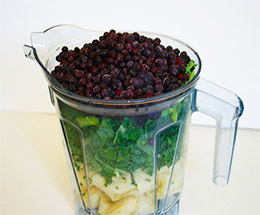 morning blueberry smoothie